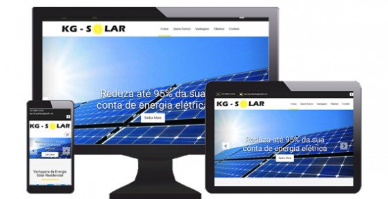 imagem representativa Criação de Site: KG Solar